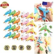 Vibrant Multicolor 24 Pack Mini Glue Guns - Quick Preheating for DIY Crafts