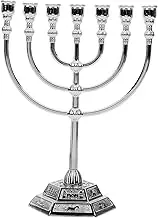 ERINGOGO Vintage Menorah Candle Holder Head Candelabra for Table Decoration Elegant Retro Design for Weddings Parties and Home Decor High Finish