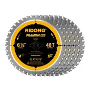 40 Tooth Wood Cutting Circular Saw Blade Set - 5-Packs for Professional Use