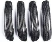 Compatible for Audi A4 A5 S4 S5 RS4 RS5 B9 2017 2018 Car Styling Accessories True Carbon Fiber Door Handle Cover(4pcs Without Sensor)