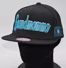 New GRANDMAMA Charlotte Hornets Snapback Hat Larry Johnson Rare Mitchell & Ness