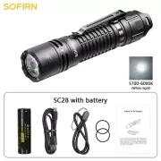 Sofirn SC28 2800Lm Type-C Rechargeable Flashlight Protable Powerful 21700 Torch