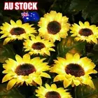 LED Solar Sunflower Lights Flower Lamp Landscape Lawn Path Light Garden