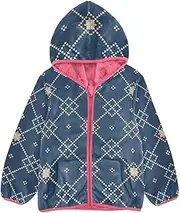 [GuoChe] Toddler Girl Sherpa Jacket Merry Christmas Ethnic Blue Children Coats For Toddler Boys Peach Baby Girl Clothes Tops