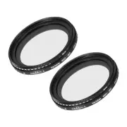 ND2-400 Lens Filter Variable Neutral Density Lens Filter 37mm 2 Pcs