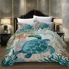 Tuturle Underwarer 3D Quilt Duvet Doona Cover Set Single Double Queen King Print