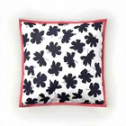 Ralph Lauren Carter 18" Floral Decorative Bed Pillow Navy Red Feather Insert NWT