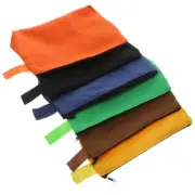 6 Pcs Tool Storage Bag for Small Tools Pouch Canvas Bags with Zipper
