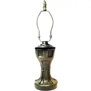 Urn Lamp Base, Antiq.Bronze Finish/Gold Highlts, Nicely Weighted, 14" Tall