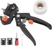 TANIQIACa Garden Grafting Tool Set, Garden Fruit Tree Grafting Shears Pruner Kit, with 2 Replacement Blades Grafting Tapes Wrench Screwdriver White Film Storage Bag