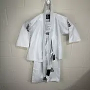 Gracie Jiu-Jitsu Classic Gi Size 00/120 White BJJ MMA Kimono With Belt New