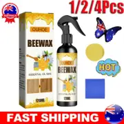 1/2/4X 120ML Natural Micro-Molecularized Beeswax Spray Furniture Polish CleanKP