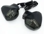 KIXURO Light Front Rear Turn Signal Light Bulb Flashing for DL 1000 650 V-Strom DL1000 DL650 Motorcycle Accessories Indicator Lamp Motorcycle Turn Signal Light(Black Front Smoke)