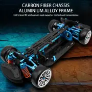1:10 RC 4WD Alloy Metal & Carbon Racing Car Frame Kit For TAMIYA TT01 TG