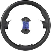Tsinesla Steering Wheel hub Cap Leather Customized Car Steering Wheel Cover Auto Wear Resistant for Ford for Fiesta 2008-2013 for Ecosport 2013-2016