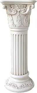 Roman Pillars Decor European Roman Pillar Greek Column Figurine Sculpture Pedestal Stand for Indoor Outdoor Decoration Garden Plinth(Large)