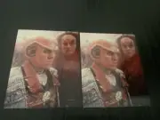Armin Shimerman Quark and Grilka Mark Kay Adams signed 8x10 photo