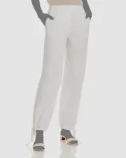 $195 Rebecca Taylor Women's White Tie Cuff Balloon Bloomer Pants Size 4