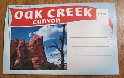Oak Creek Canyon Sedona Arizona Folding Post Card 12 Photos