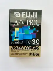 FUJI A/V PRO SUPER HG TC-30 DOUBLE COATING VHS-C 62M/203 NEW SEALED