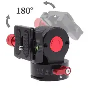Lightweight 360° Fluid Video Head with Quick Relase Plate for Arca Swiss Tripod