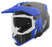 FC-Moto Merkur Pro Air Enduro Helmet, black-blue, Size XS for Men Black Blue