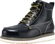 [HISEA] NINGO Work Boots for Men Steel/Soft Toe Boots,6” Waterproof Slip Resistant Industrial & Construction Work Boots,Composite Toe Working Boots