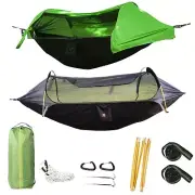 Camping Hammock Tent, Hammock & Ground Tent & Swing 3 in 1with Mosquito Net W...