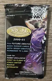 2000-01 Fleer Hot Prospects NBA Hoops Basketball Cards Unopened Hobby Pack