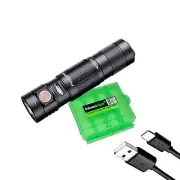 EdisonBright Fenix E05R 400 Lumen USB Rechargeable EDC Keychain Flashlight ch...