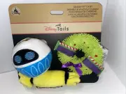 Disney Tails Dog Toys 3 Pc Set Christmas Plush Squeaky Soft Buzz Eve Monsters