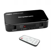 Simplecom 4 Way Hdmi 2.0 Switch 4 In 1 Out Ultra Hd 4K 60Hz Hdr Hdcp 2.2