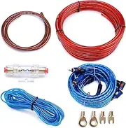 Mikinona 1Set Car Amplifier Wiring Kit Subwoofer Installation for Audio Systems Durable Easy to Use with Stable Connection for Enhanced Sound Vehicles