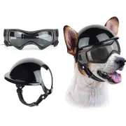 Anti-UV Dog Sunglasses with Pet Helmet, Windproof and Eye Protection for Small and Medium Dogs