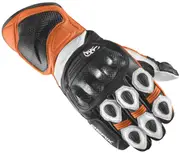 Berik TX-1 Pro Motorcycle Gloves, black-white-orange, Size S for Men Black White Orange