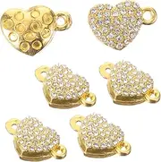 TEHAUX Magnetic Buckle Jewelry DIY Accessory Heart Shaped Magnetic Clasp Clasps for Jewelry Making