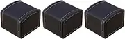 FOMIYES 3Pcs Box PU Leather Watch Box Simple Display Case Fall Vibration for Vanity Table Jewelry Organization