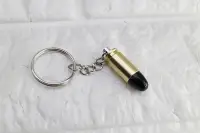 在飛比找Yahoo!奇摩拍賣優惠-[01] M9 裝飾子彈 新版 鑰匙圈 黑頭金身 ( 貝瑞塔