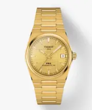 Tissot PRX Powermatic 80 Automatic Gold Dial Men's Watch T1372073302100