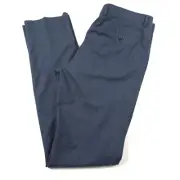 John Varvatos Street Blue & Green Cross Weave Wool Plaid Suit Pants Mens Size 36