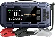 6000A Jump Starter with Air Compressor 160PSI, 45W Charging Car Battery Jump Starter for All Gas/ 12L Diesel, 12V Car Jumper Starter Power Bank Charger Portable with Gloves, Lights