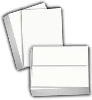 White Cardstock Thick Paper - Blank Index Flash Note & Post Cards with Envelo...