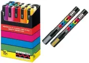 Uni posca Paint Marker Pen - Medium Point Set of 17 (PC-5M17C) FAST SHIPPING