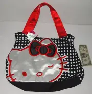 NWT HELLO KITTY SATIN FACE TOTE BAG Unused Gift