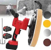 Wall Smoothing Machine, Concrete Trowel, Electric Plaster Mortar Cement Putty Trowel, Automatic Mixing and Plastering,2batteries