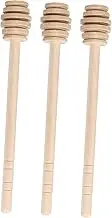 ULTECHNOVO 3Pcs Wooden Honey Stirring Rods Reusable Dipper Sticks for Honey Jam Syrup Elegant Design for Weddings Parties Home Restaurant Use Smooth Surface for Safe Handling