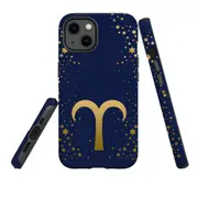 For Apple iPhone 13 Case, Armour Back Cover, Aries Sign