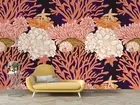 3D Coral Pattern Wallpaper Wall Mural Removable Self-adhesive 96