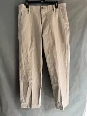 Dockers Pants Men 36w Beige Classic Fit Workday Khaki Smart 360 Flex