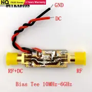 10MHz-6GHz Bias Tee Module Wideband RF Feeder DC Block SMA Female Connector